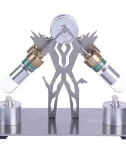 Stirling Engine Kit V2 2 Cylinder Stirling Engine Motor Model Education Toy