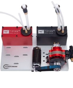 TOYAN RS-S100 2.46cc Mini Water-cooled Single Rotor Wankel Rotary Engine Model With Base And Starter Kit