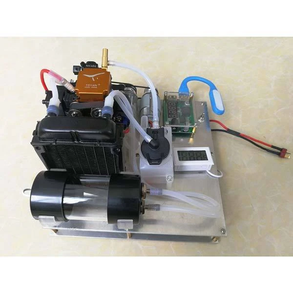 Toyan Engine FS-S100 Water-Cooled Nitro-Methanol Generator Set With Water Pump Radiator Thermometer - Image 4