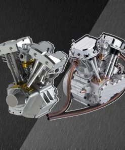 CISON V2 Engine V-twin 2-Cylinder 4-Stroke Air-Cooled Gasoline Engine Motorcycle RC Engine Model - Panhead & Shovelhead Collection