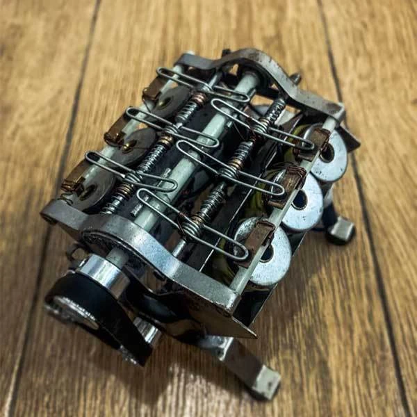 V6 Electromagnetic Motor Engine 12V DIY Runnable Generator For Science Project - Enginediy - Image 3