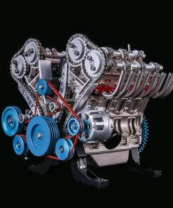 V8 Engine Model Kit That Works - Build Your Own V8 Engine - TECHING 1: 3 Full Metal V8 Car Engine Model Kit 500+Pcs