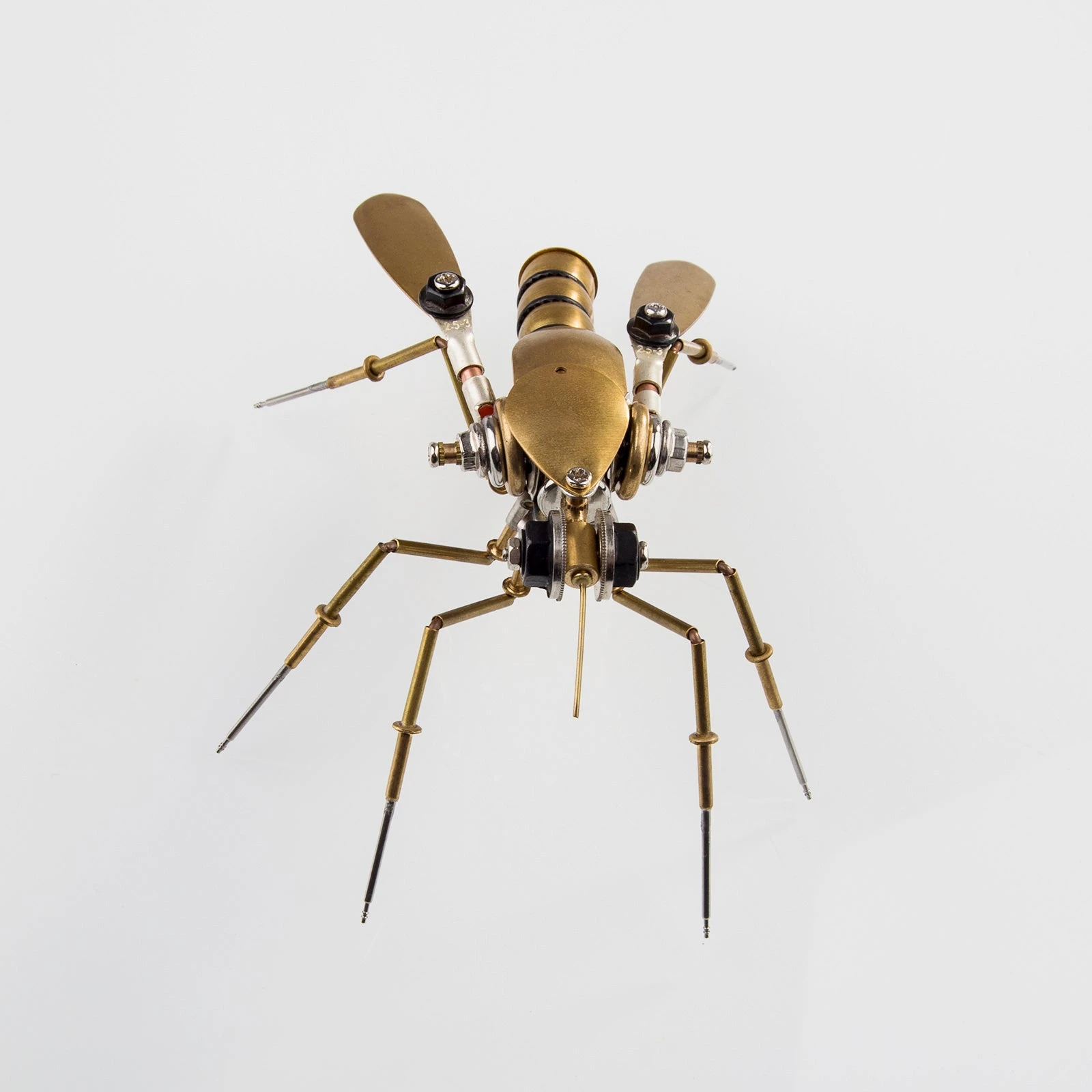90Pcs Steampunk Insect Metal Model Kits Mechanical Crafts For Home Decor - Mosquito - Image 7