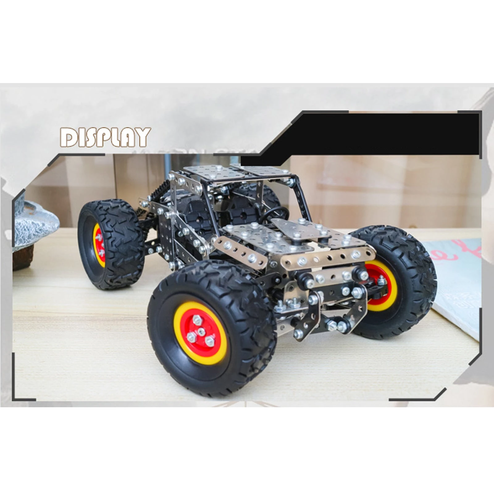3D Metal Puzzle DIY Stainless Steel Assembly Car Toy High Speed Off-road Vehicle SW-047 Puzzle Model Kit For Adults Kids -694PCS - Image 7