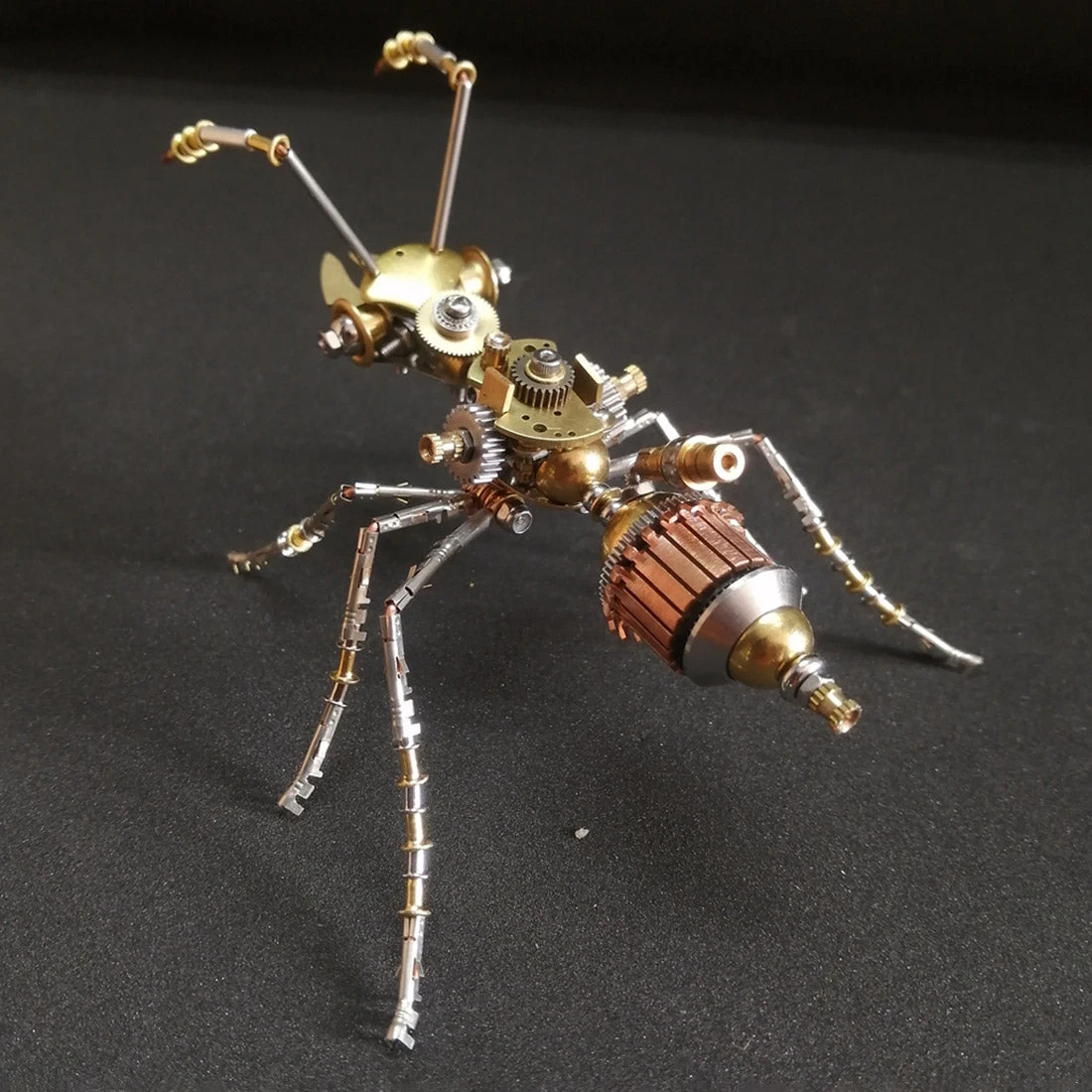3D Metal Mini Ant Puzzle Steampunk DIY Assembly Model Kit 190PCS - Image 6