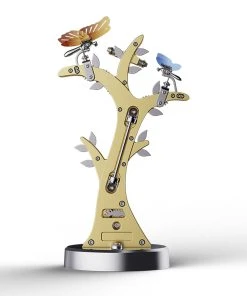 TECHING 3D Metal Mechanical Colorful Butterfly Flying Bionic Dynamic Model Assembly Kit For Kids, Teens, And Adults-100PCS+