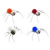 DIY Handmade Electronic 4 Spiders Kits Toys Glow Light Decor - Transparent + Orange + Red + Blue