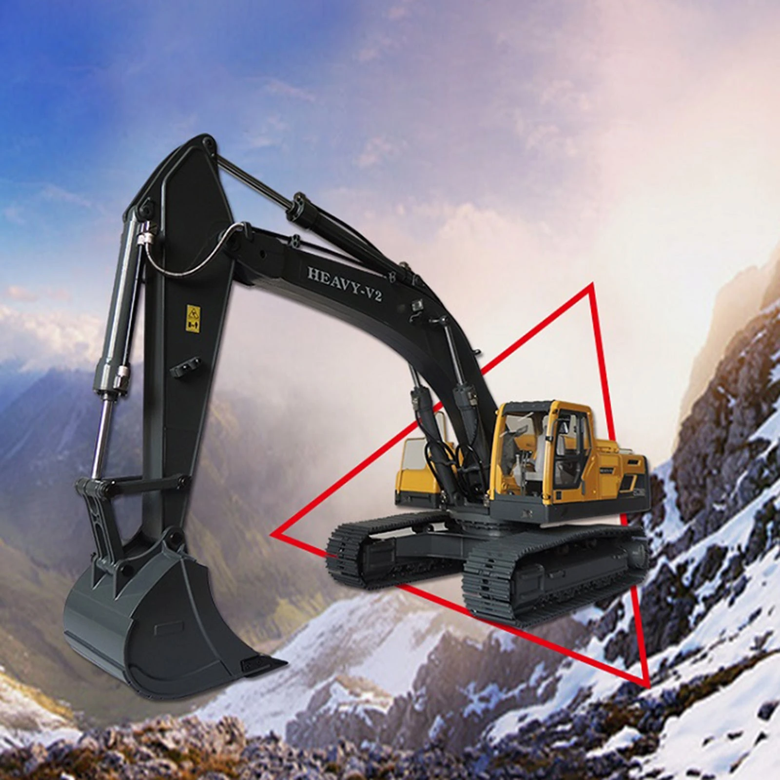 JDMODEL JDM-106 1/14 V2 Electric RC Hydraulic Heavy Excavator Navvy Radio Engineering Control Construction Vehicle Model - Image 11