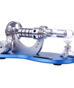 Stirling Engine Model Hot Air Stirling Engine Generator With Alcohol Burner - Enginediy