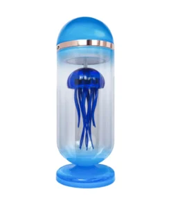 3D Metal Rhythm Mechanical Capsule Jellyfish Crafts DIY Assembly Kinetic Model Kit Art Device With With Paint Glass Cover For Kids, Teens And Adults