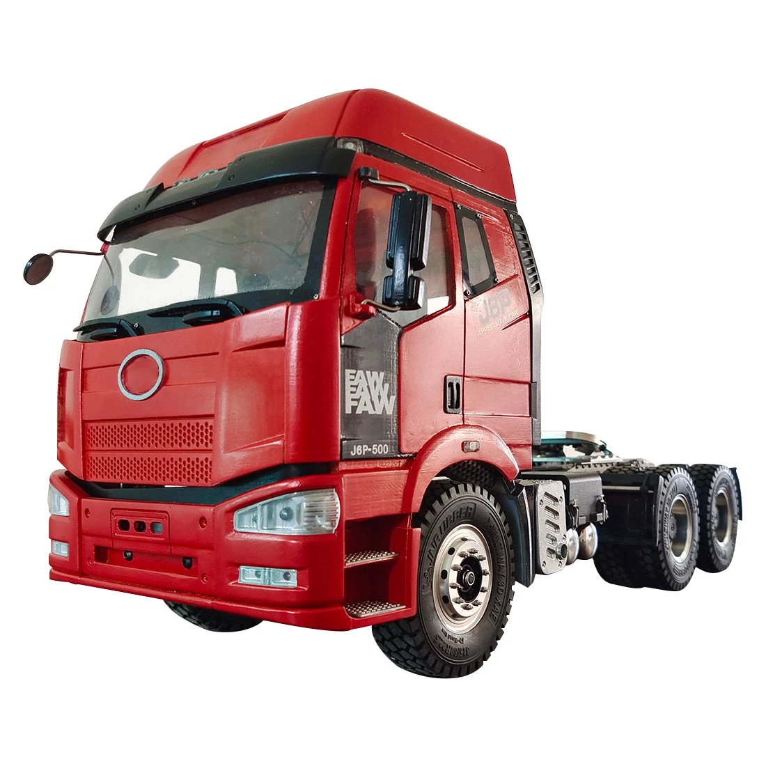 HY MODELS 1/14 RC Simulation Hydraulic Tractor-trailer Truck Engineering Machinery Vehicle Model 3-speed Gearbox