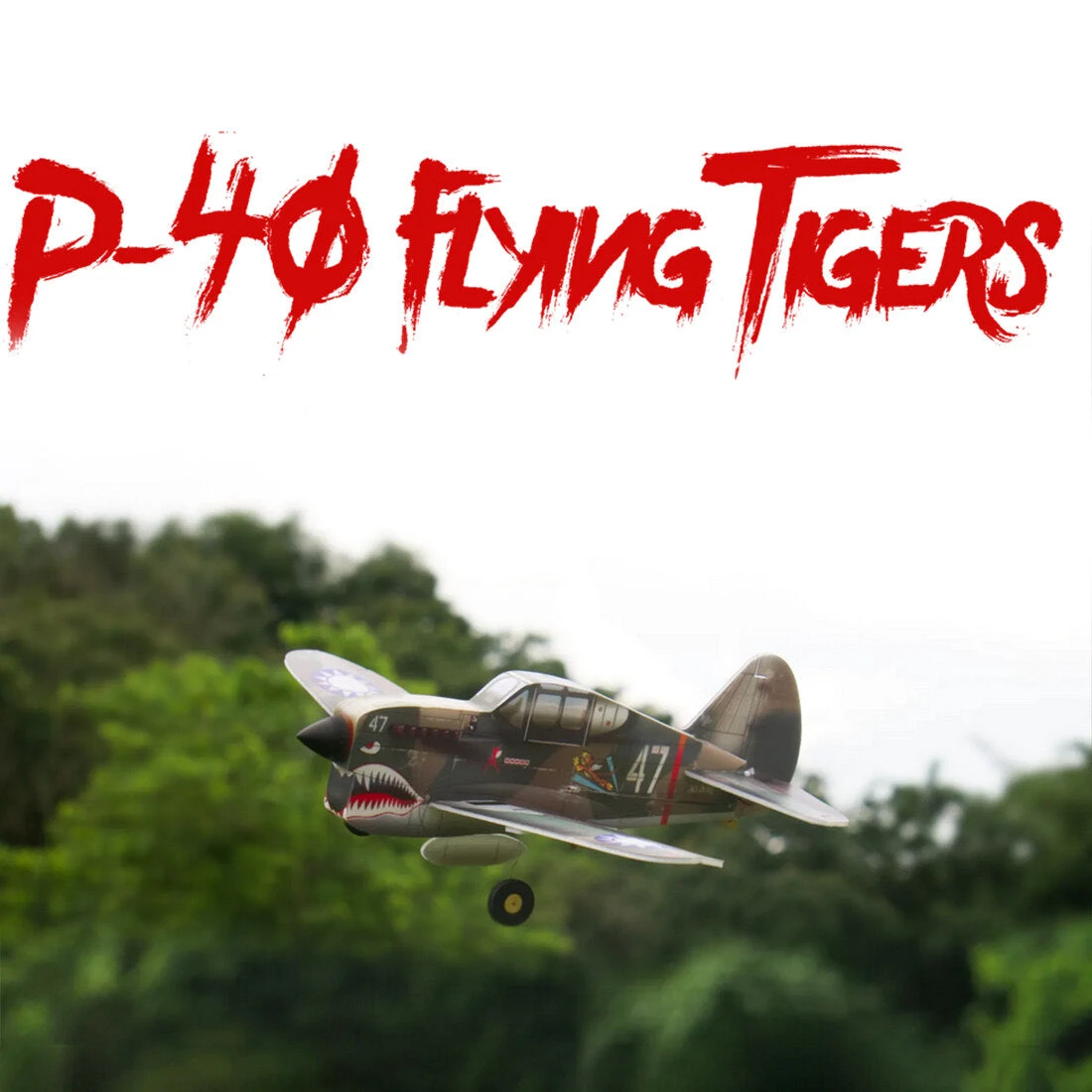 MinimumRC P-40 Warplane, 2.4G RC, 4CH, Fixed-Wing Airplane Model, Art-tech Toy - Image 8