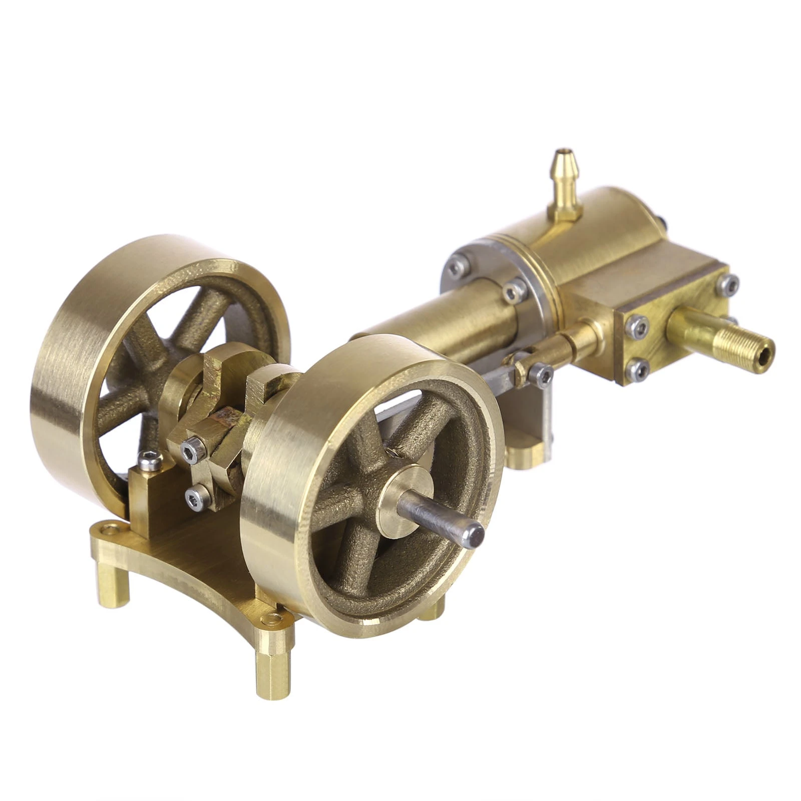 Double Flywheel Steam Engine Model Tractor Head Shape Collection Gift - Image 2