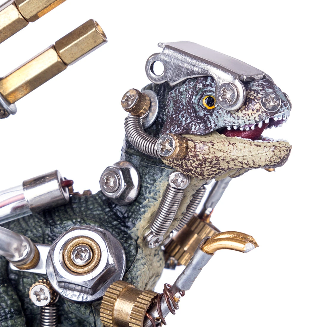 3D Metal Model Kit Mechanical Dinosaur DIY Games Assembly Puzzle Jigsaw Creative Gift - 136PCS - Image 2