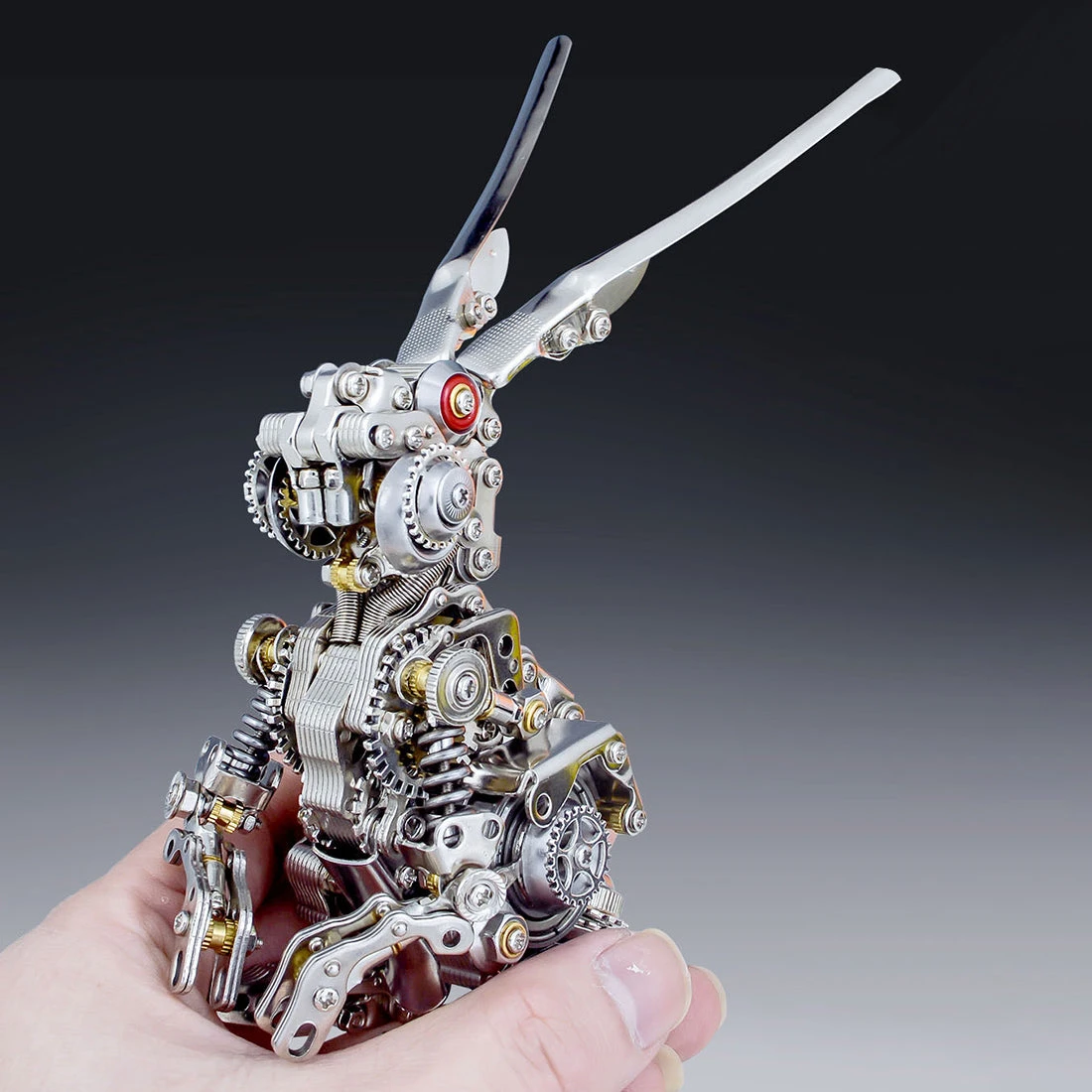 3D Puzzle DIY Model Kit Jigsaw Metal Punk Mechanical Rabbit Model Mechanical Assembly Crafts-500PCS - Image 9