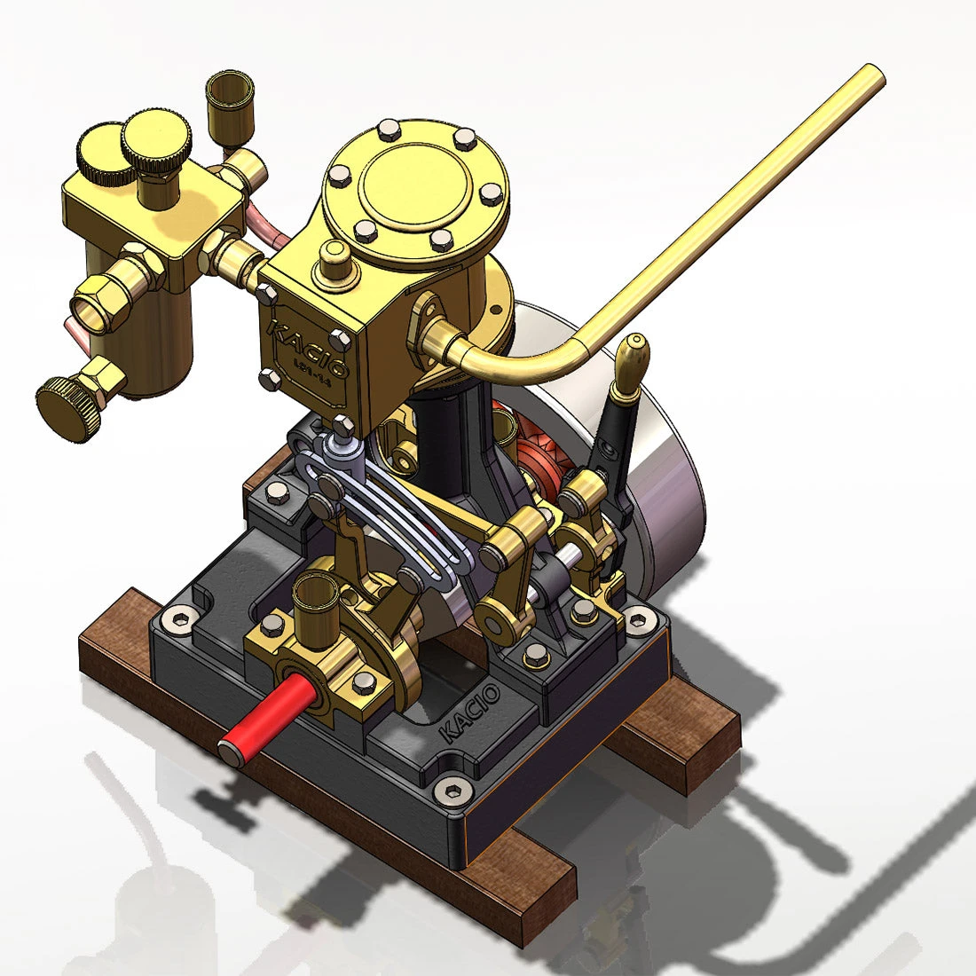 KACIO LS1-14 Single Cylinder Reciprocating Steam Engine Model For Model Ship Model Boat Above 60cm - Image 15