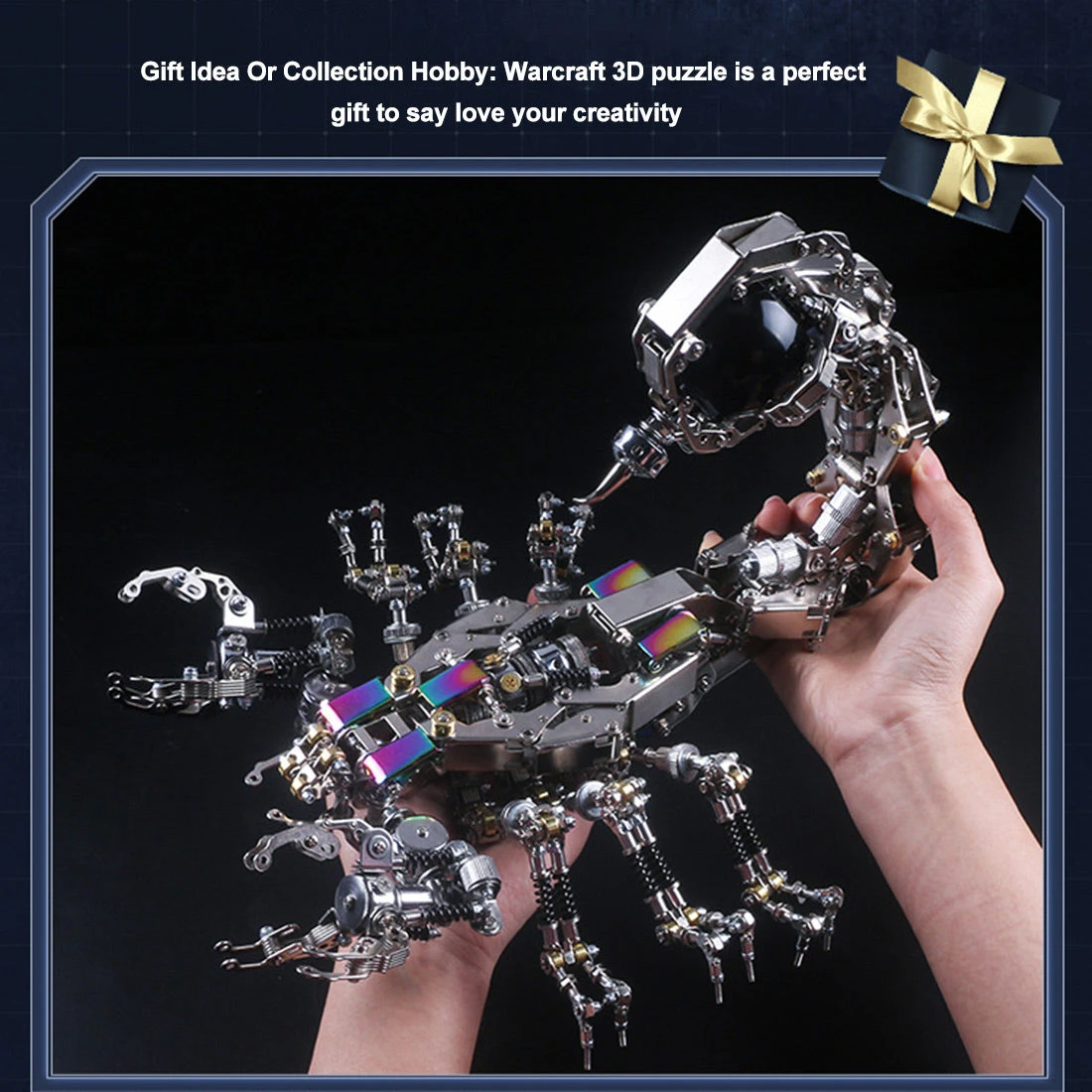 3D Metal Puzzle DIY Mechanical Scorpion Kit Assembly Metal Smasher Model Toy-1636PCS - Image 8