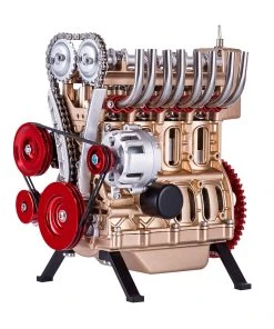 Teching Engine Assembly Kit Full Metal 4 Cylinder Car Engine Building Kit Gift STEM Education Collection - Enginediy