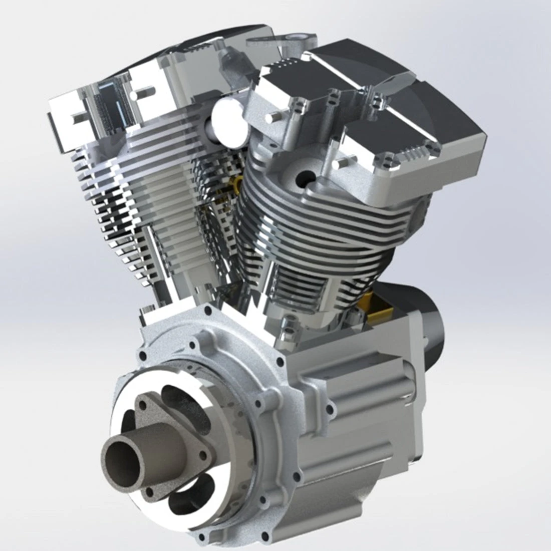 CISON FG-VT157 15.7cc Mini OHV V-twin V2 Shovelhead Engine 4-Stroke Air-cooled Gasoline Engine Motorcycle RC Engine Model - Image 15