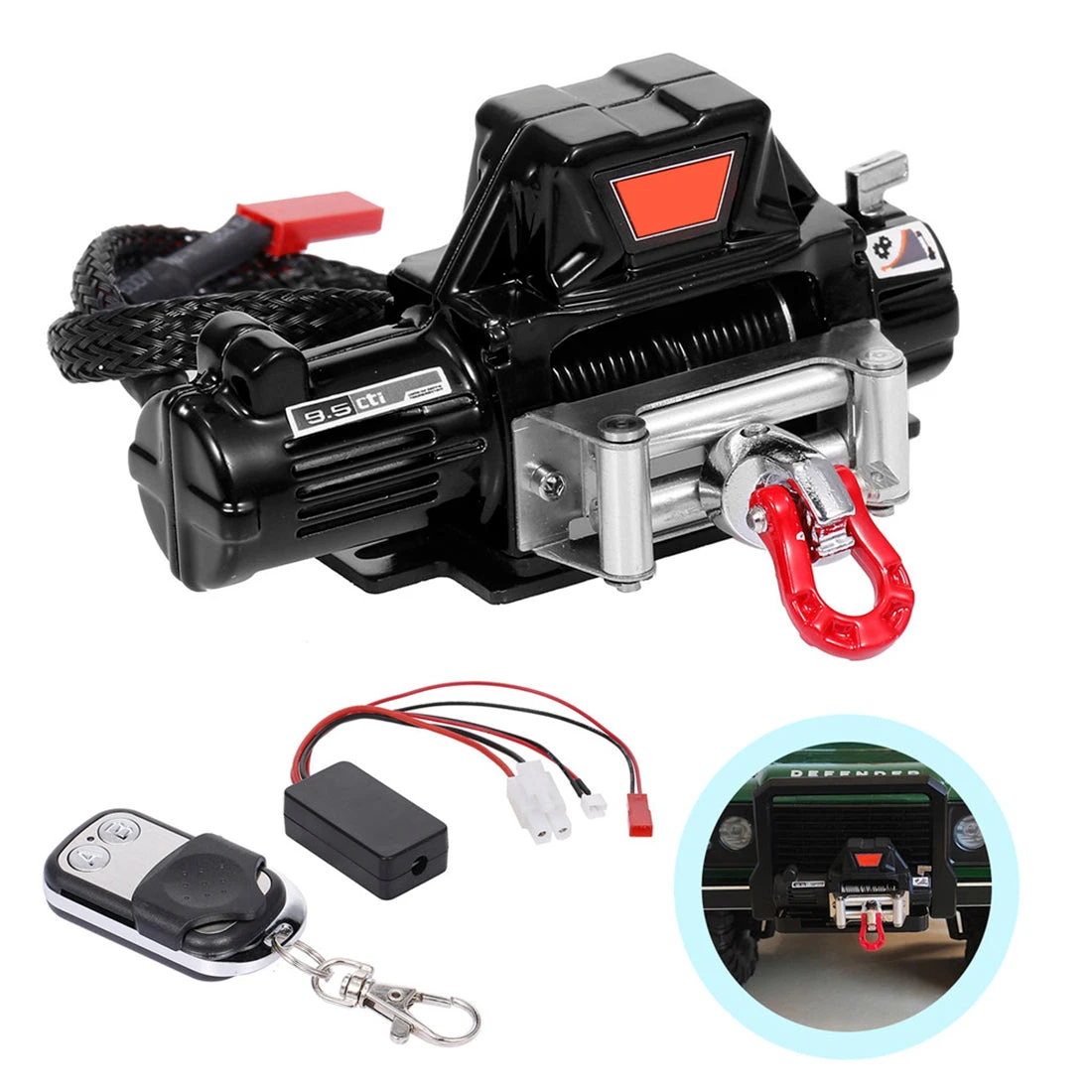 Electric Winch Remote Control Receiver For HSP Traxxas Redcat Tamiya Axial SCX10 D90 HPI 1/10 RC Crawler Car