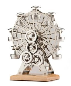 Stirling Engine DIY Assembly Kit Linkage Device Runnable Ferris Wheel Model Metal Mechanical Crafts Gift Collection