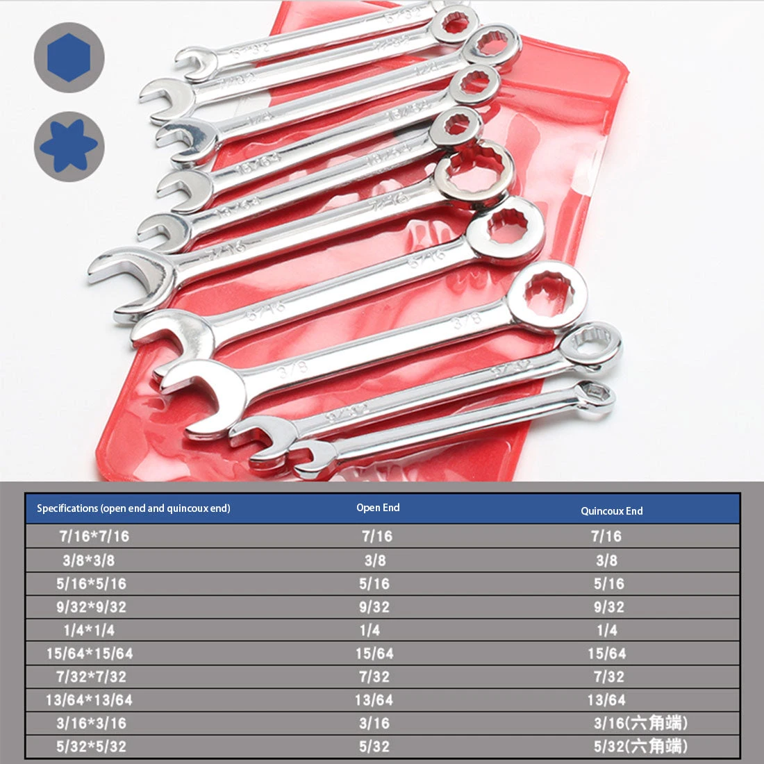 10-in-1 Mini Cr-V Wrench Tools Set For Model Enthusiasts Engine DIY Builder Tools - Image 7