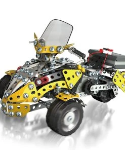 676Pcs Simulation Motor Tricycle Model Kits DIY Metal Assembly Toy