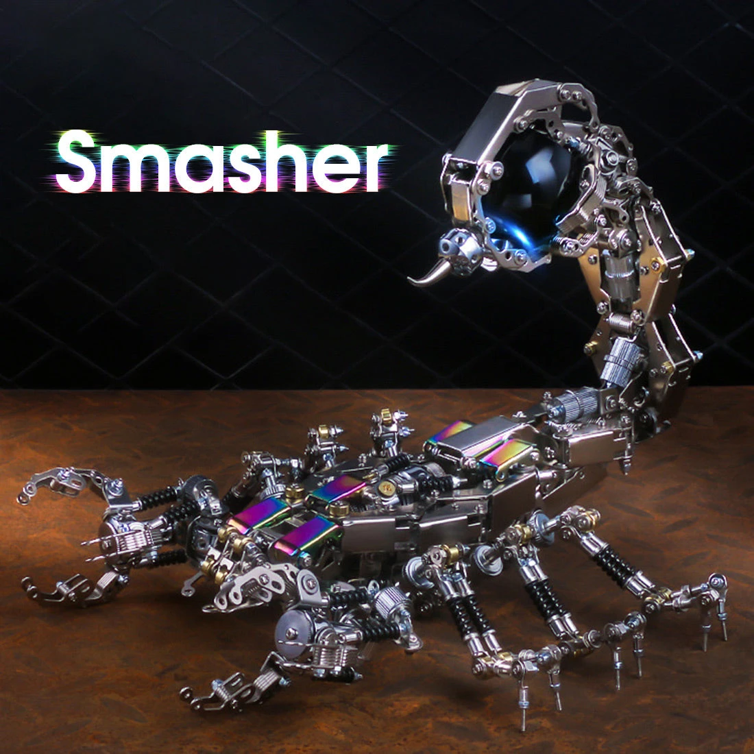 3D Metal Puzzle DIY Mechanical Scorpion Kit Assembly Metal Smasher Model Toy-1636PCS - Image 9