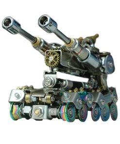 569Pcs 3D Metal Tank Model Kits DIY Mechanical Assembly Metal Model Toy - Deformation Version