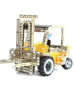 3D Metal Puzzle Simulation Alloy Engineering Car Forklift Model Kit Metal Assembly Construction Vehicle Toys-1300PCS