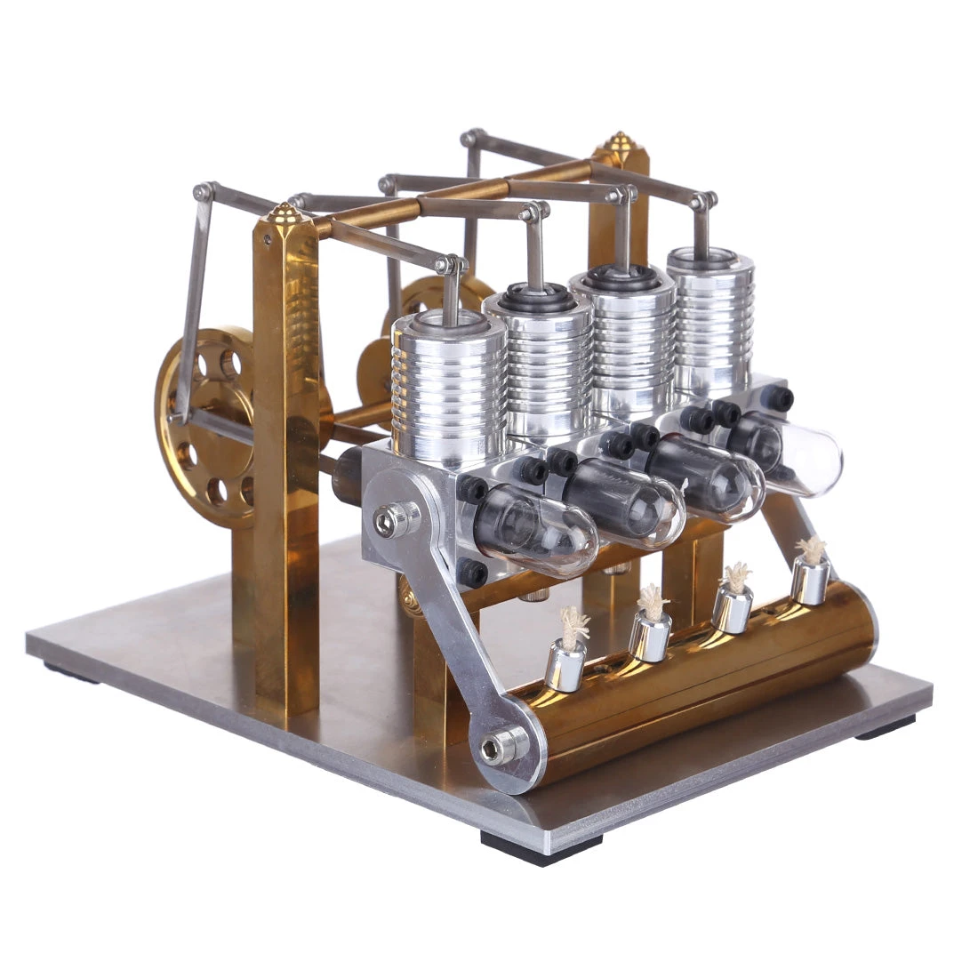 4 Cylinder Stirling Engine Kit Row Balance Stirling Engine Model External Combustion Engine - Image 3