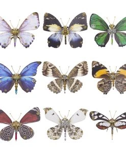 3D Metal Butterfly Model Kit: Steampunk Morpho Menelaus Papilio Memnon Anthocharis Scolymus Caligo Eurilochus Diaethria Anna Calydonia Chrysozephyrus Greta Oto Glasswing Butterfly