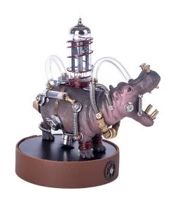 3D Metal Model Kit Mechanical Hippo DIY Games Assembly Puzzle Jigsaw Creative Gift - 105Pcs