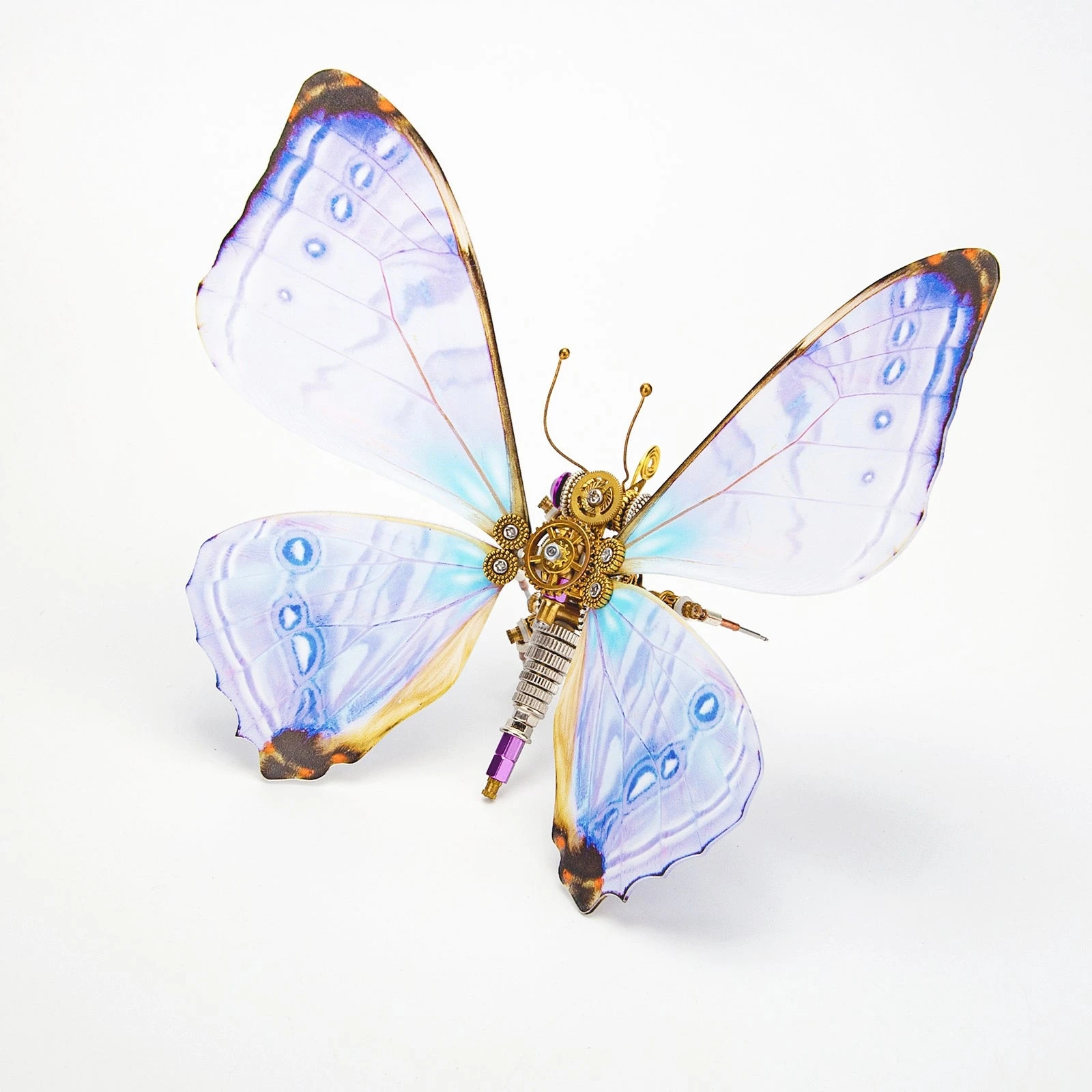 3D Metal Steampunk Craft Puzzle Mechanical Butterfly Model DIY Assembly Animal Jigsaw Puzzle Kit-150PCS+ - Image 10