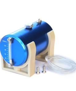 140ml Metal Oil Tank Fuel Container With Oil Level Display And 2 X 4mm Oil Pipe For Engine Model / Gasoline Powered RC Cars Boats