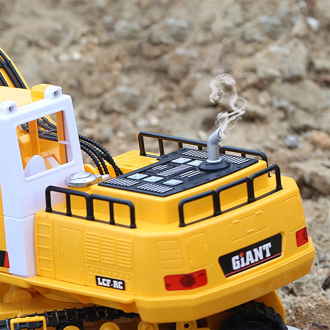 LCF 1:16 2.4GHz 16CH RC Excavator Multifunctional Excavator Grab RC Construction Vehicle Model With Smoke Effect Unique Toys Gift For Kids, Teens And Adults - Image 10