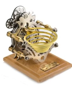 Stirling Engine DIY Assembly Kit Linkage Device Runnable Turning Bead Machine Model Metal Mechanical Crafts Gift Collection