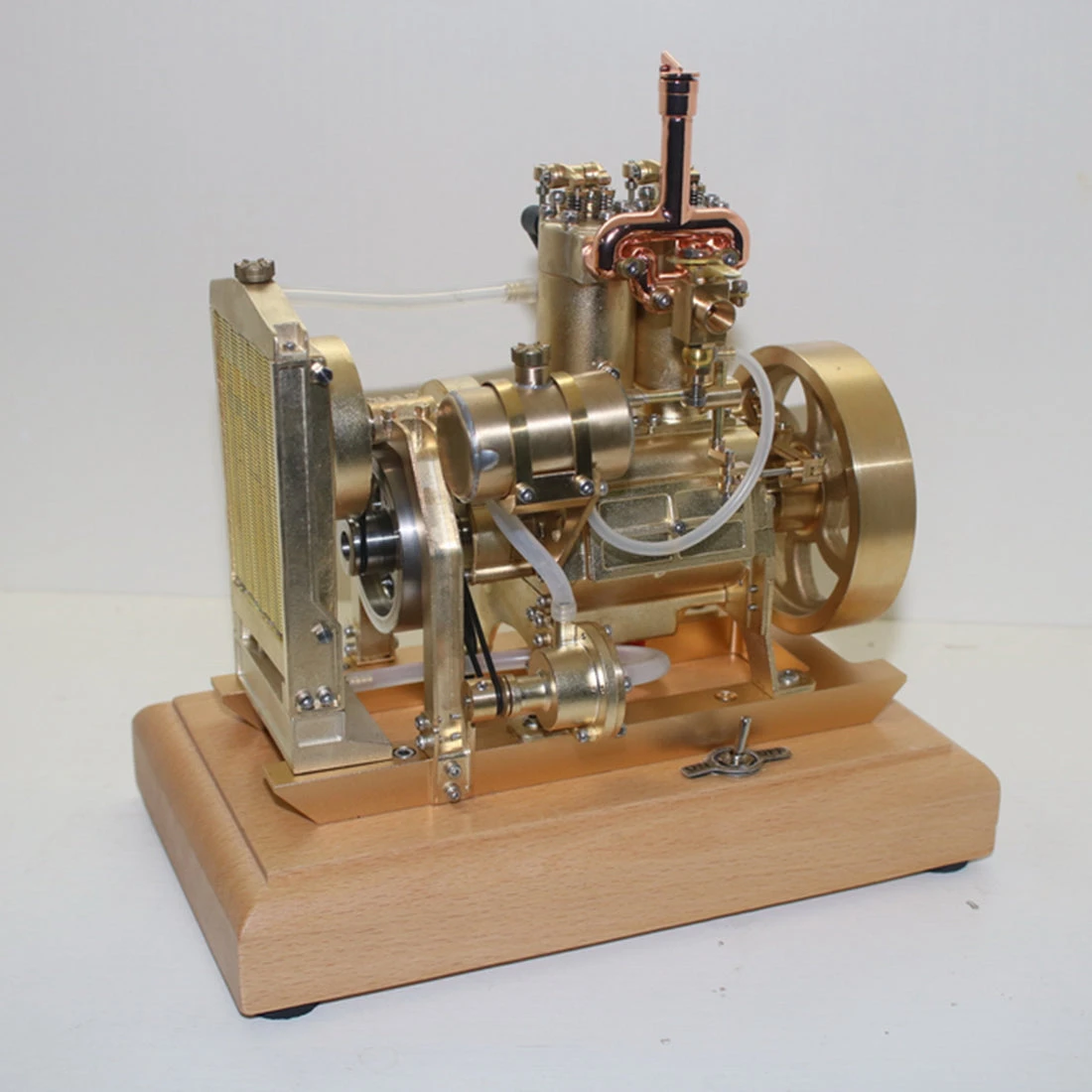 H74 5CC 2-cylinder 4 Stroke Water Cooled Gasoline Engine ICE Model Internal Combustion Engine - Image 8