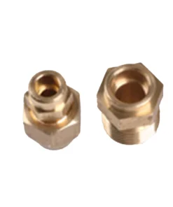 Pair Of 3.5mm Copper Pipe Connection Nuts (one Inside And One Outside) Suitable For Steam Engine Models