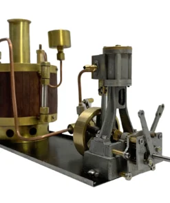 Mini Single-cylinder Steam Engine Set With Gearbox Boiler For 50-100cm Model Ship