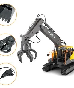 3-in-1 2.4G RC Excavator Remote Control Engineering Truck Construction Navvy Electric Excavator Model Unique Toys Gift For Kids, Teens And Adults