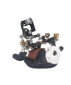 3D Metal Model Kit Mechanical Panda Small Phone Holder DIY Games Assembly Puzzle Jigsaw Creative Gift - 129Pcs