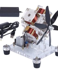 STARK 12V Hall Sensor Brushless Motor DIY Hall Generator Model Electric Machine Fan Blade Physical Model Science Toy