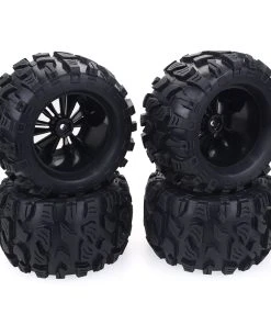 4Pcs 1/10 RC Rubber Tyre Wheel For HSP 94111 94108 94188 Off-road Monster Trucks