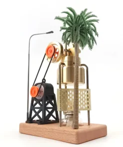 KACIO FD-6 Mini Three-legged Vertical Swing Steam Engine Model With Boiler & Steam Power Generating Units