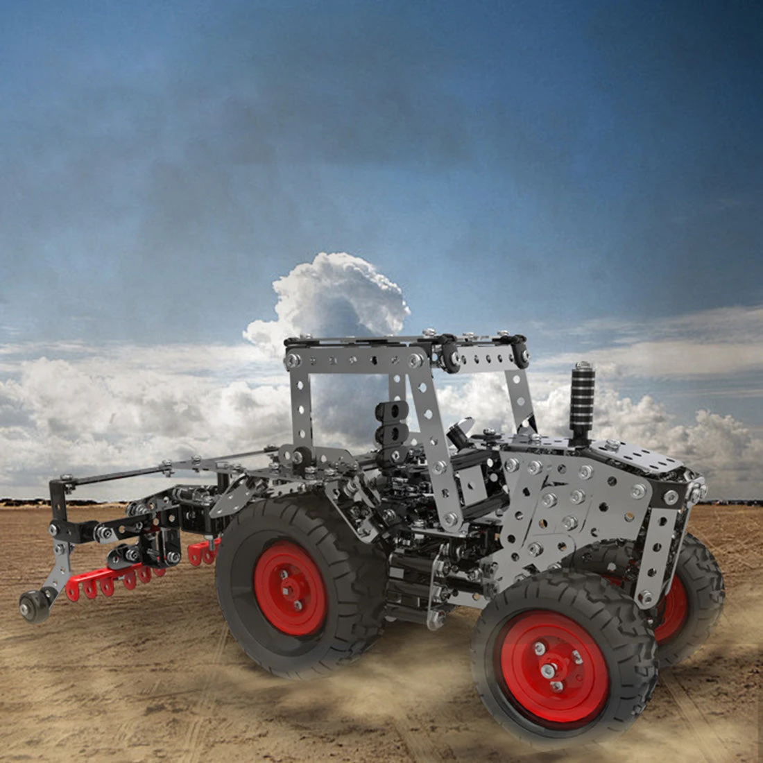 3D Metal Puzzle DIY Assembly Toy Mechanical Gear Drive Farm Machinery Model Set-3602PCS - Image 14