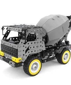 3D Metal Puzzle DIY Vehicle Model Toys Kit Assembly Car Mechanical SW-033 Engineering Cement Truck For Adults Kids-669PCS+
