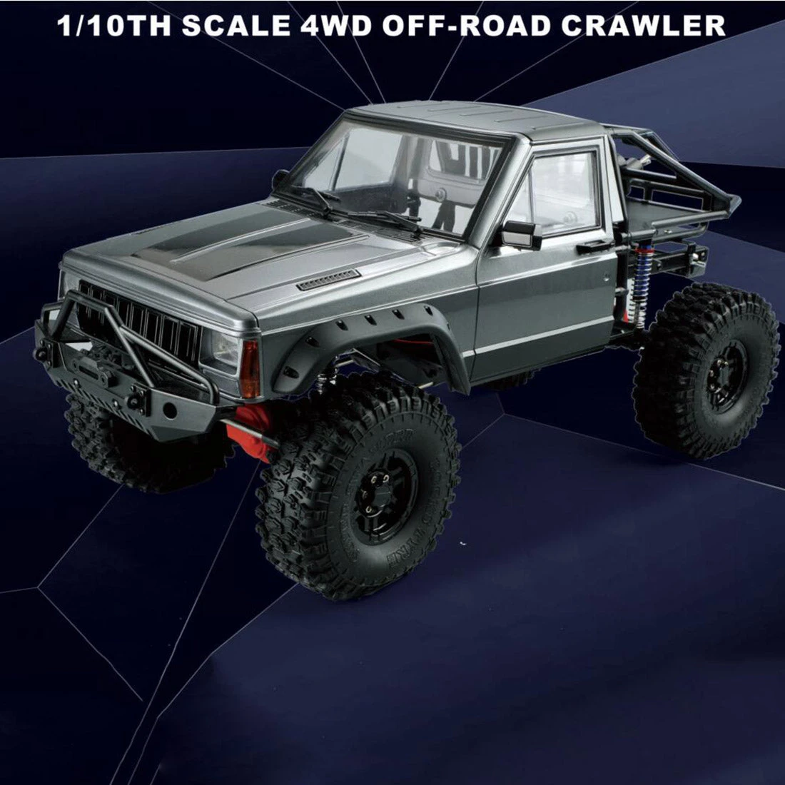 AXX4 1/10 RC Car 2.4G 4WD Brushed RC Electric Off-road Crawler Model For Adults (Car Frame Version) - Image 12