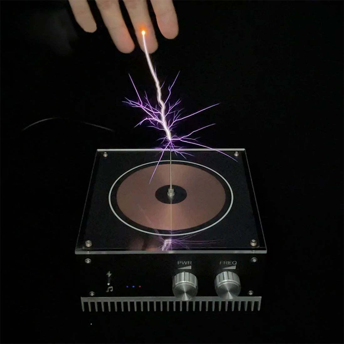 Music Tesla Coil Artificial Lightning Bluetooth Connection Science Experiment Tool Toy - Image 4