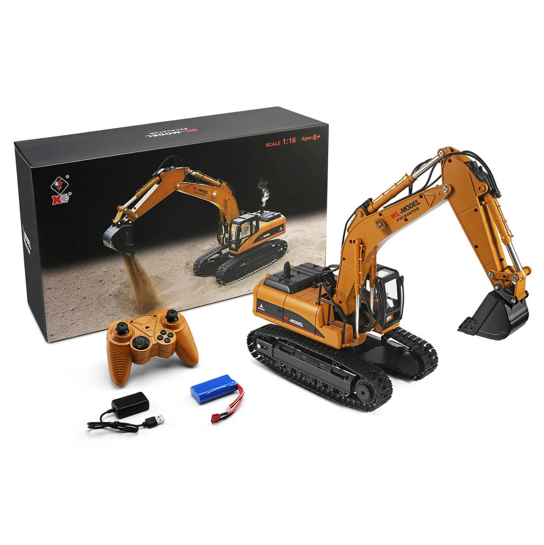Wltoys 16800 1/16 RC Excavator Remote Control Engineering Vehicle With Lighting Sound - Image 2